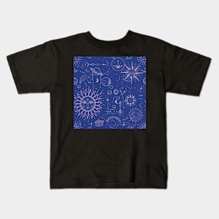 Celestial Sun and Moon Kids T-Shirt